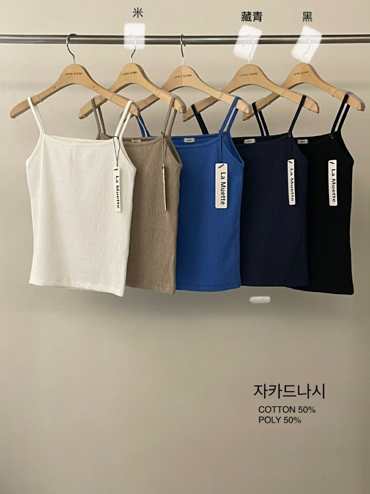 FLAT GARDEN/LA MUETTE/JAMIESTONE韓國代購㊣女裝新品熱賣吊帶背心FLAT GARDEN/LA MUETTE/JAMIESTONE吊帶/背心
