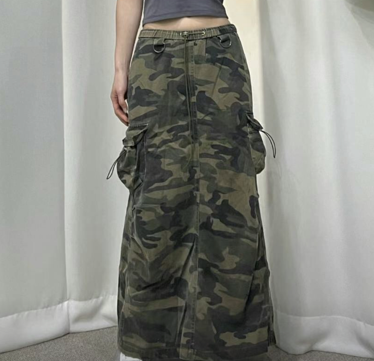 GANJI-간지-T東大門㊣實拍女裝新品推薦時尚25春夏職業長裙GANJI-ot長裙