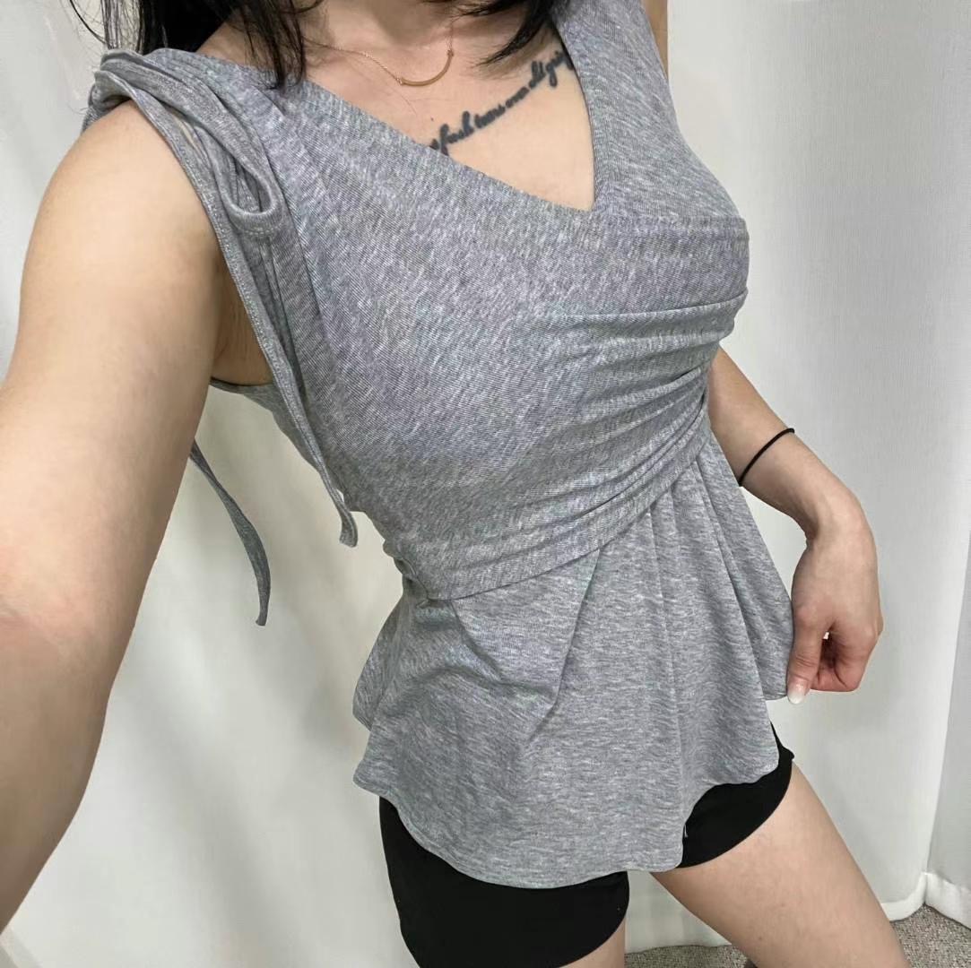 GANJI-간지-T東大門㊣實拍女士新款25春夏人氣時尚吊帶背心GANJI-ot吊帶/背心圖色2