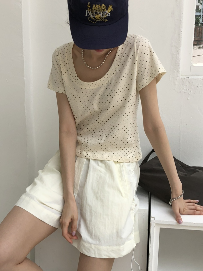 FOSET韓國直郵㊣女士新品熱賣推薦時尚休閑職業人氣25春夏T恤FOSETT恤