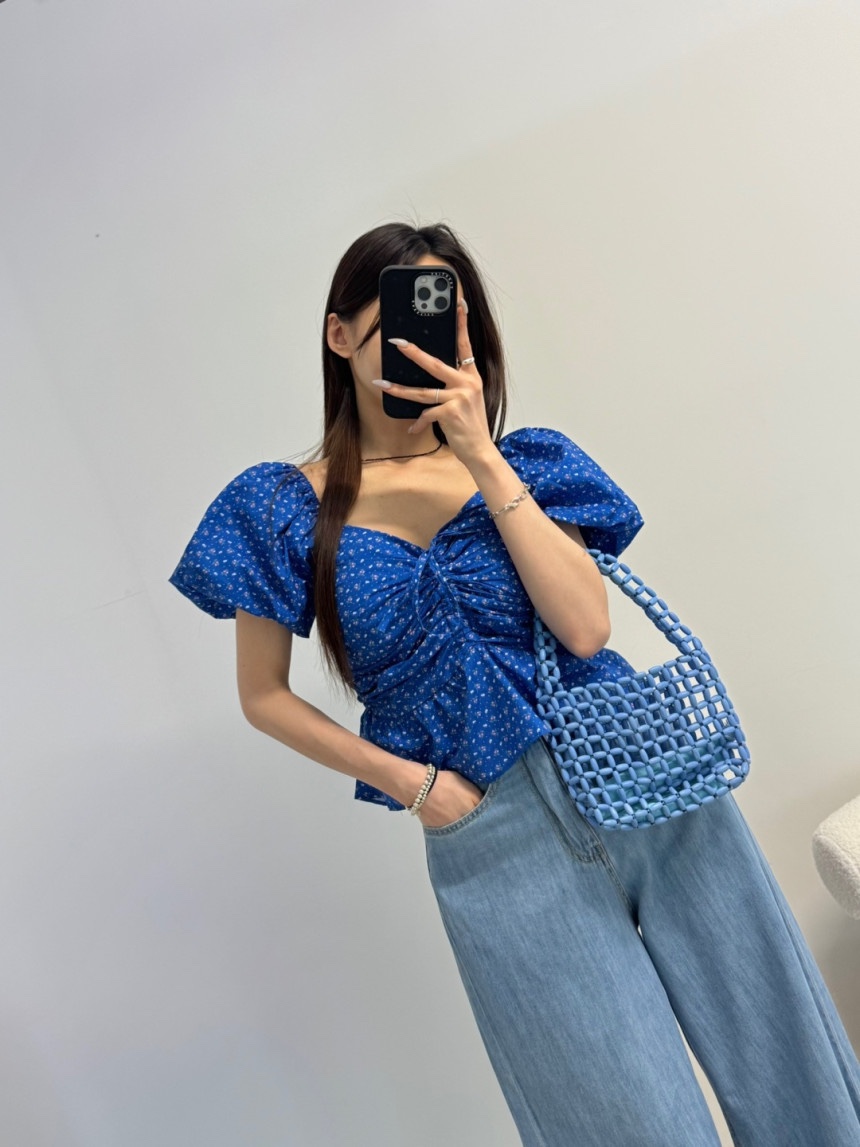 J.RITZY東大門㊣實拍女士新品25春夏人氣時尚熱賣襯衫蕾絲衫J.RITZY襯衫/蕾絲衫