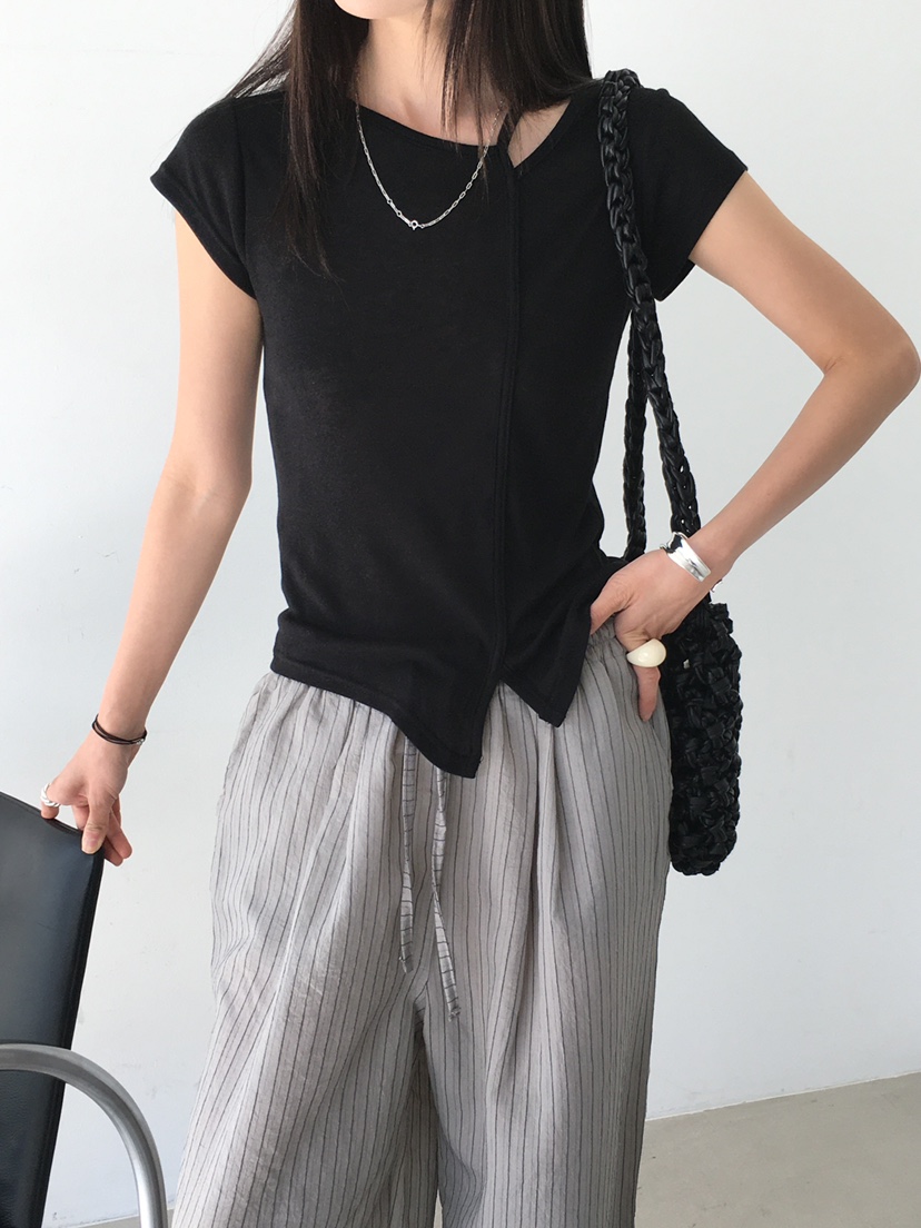 MONDAYMORING東大門㊣代購女士新款25春夏休閑熱賣推薦職業T恤MONDAYMORINGT恤