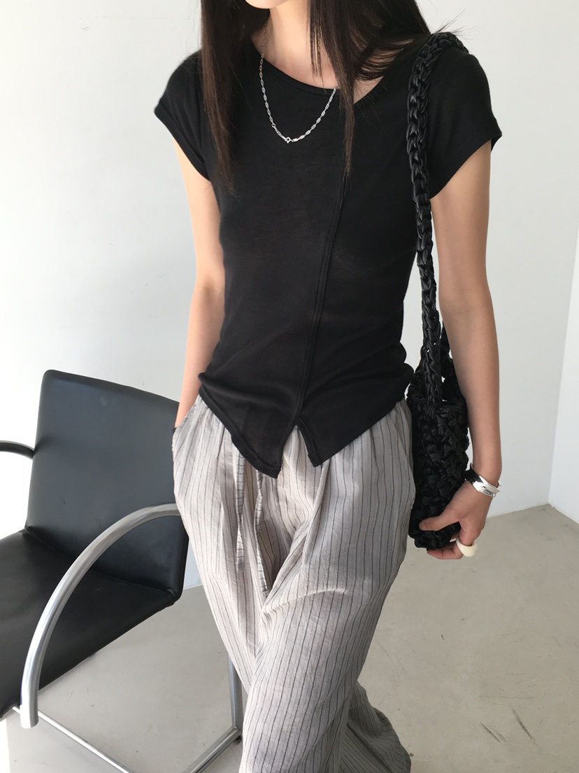 MONDAYMORING東大門㊣代購女士新款25春夏休閑熱賣推薦職業T恤MONDAYMORINGT恤