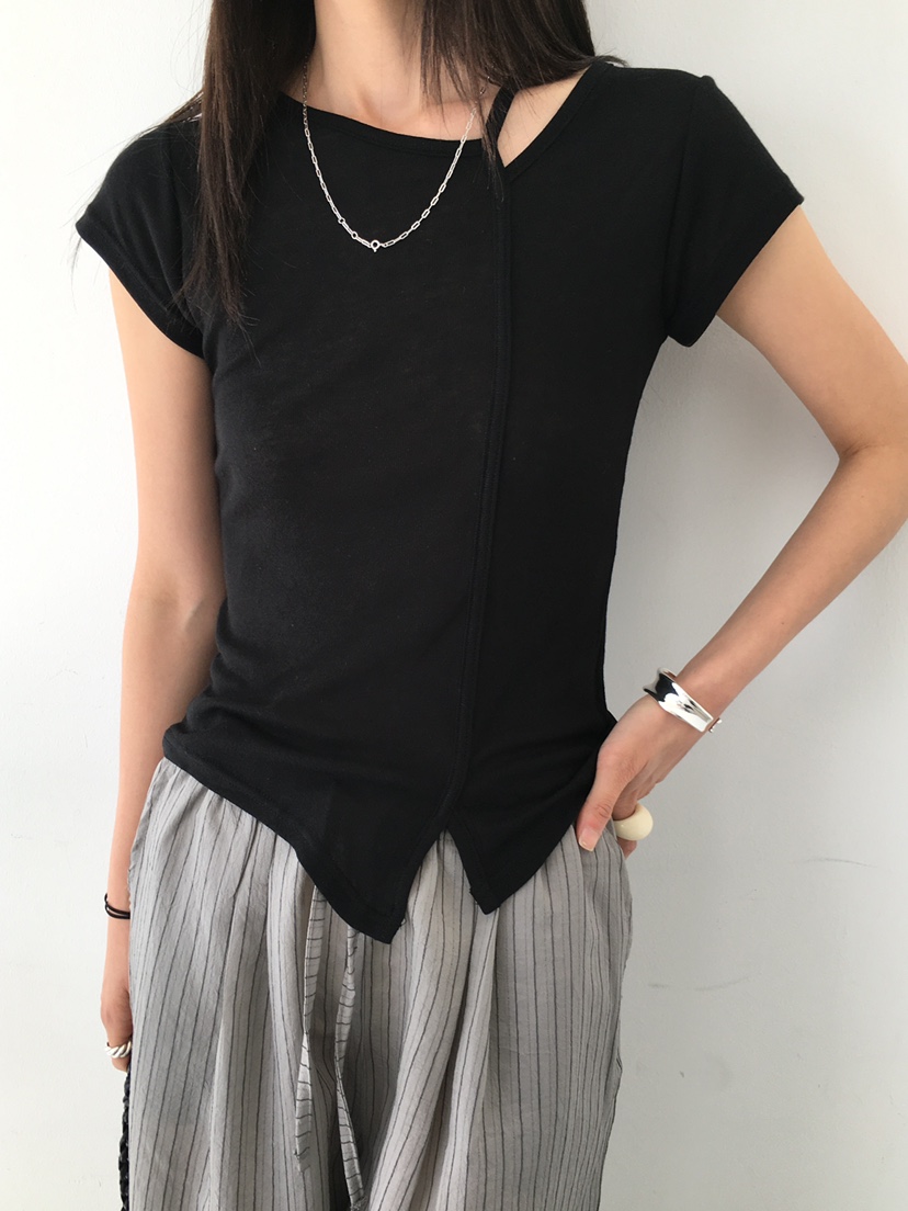 MONDAYMORING東大門㊣代購女士新款25春夏休閑熱賣推薦職業T恤MONDAYMORINGT恤