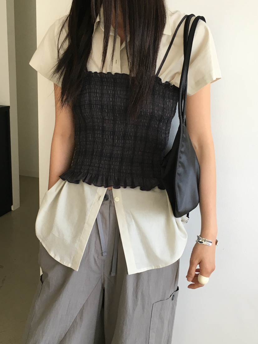 MONDAYMORING東大門㊣代購女裝新品人氣休閑25春夏襯衫蕾絲衫MONDAYMORING襯衫/蕾絲衫