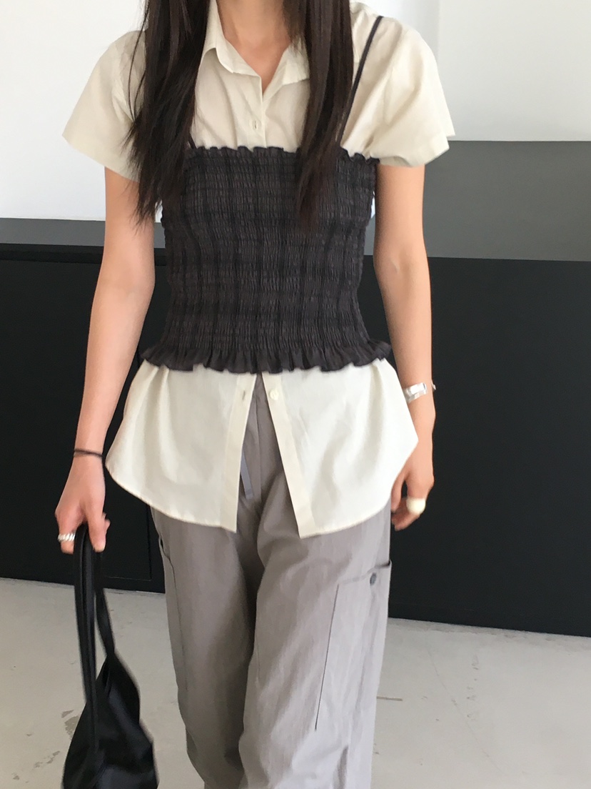 MONDAYMORING東大門㊣代購女裝新品人氣休閑25春夏襯衫蕾絲衫MONDAYMORING襯衫/蕾絲衫