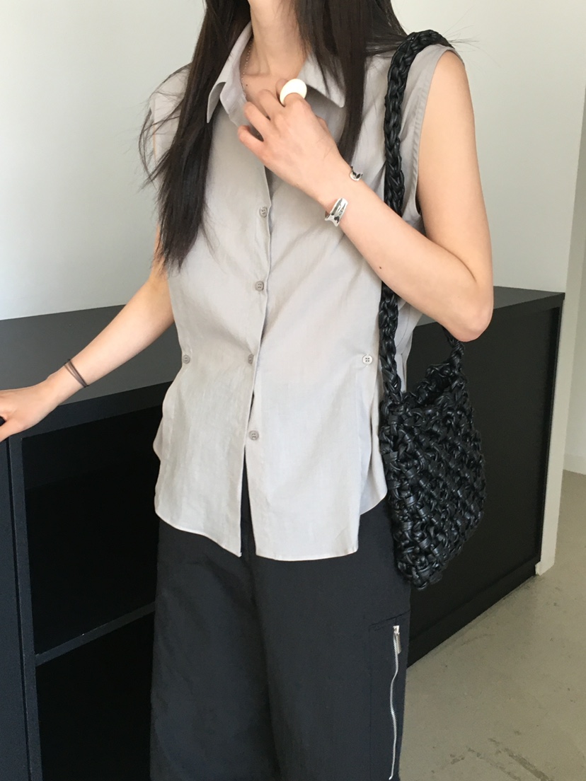 MONDAYMORING韓國直郵㊣女裝新款25春夏推薦休閑襯衫蕾絲衫MONDAYMORING襯衫/蕾絲衫