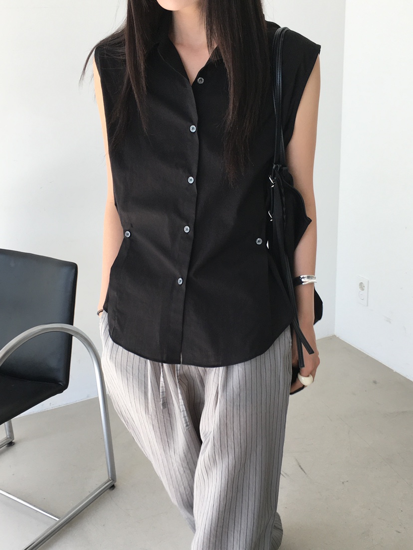MONDAYMORING韓國直郵㊣女裝新款25春夏推薦休閑襯衫蕾絲衫MONDAYMORING襯衫/蕾絲衫