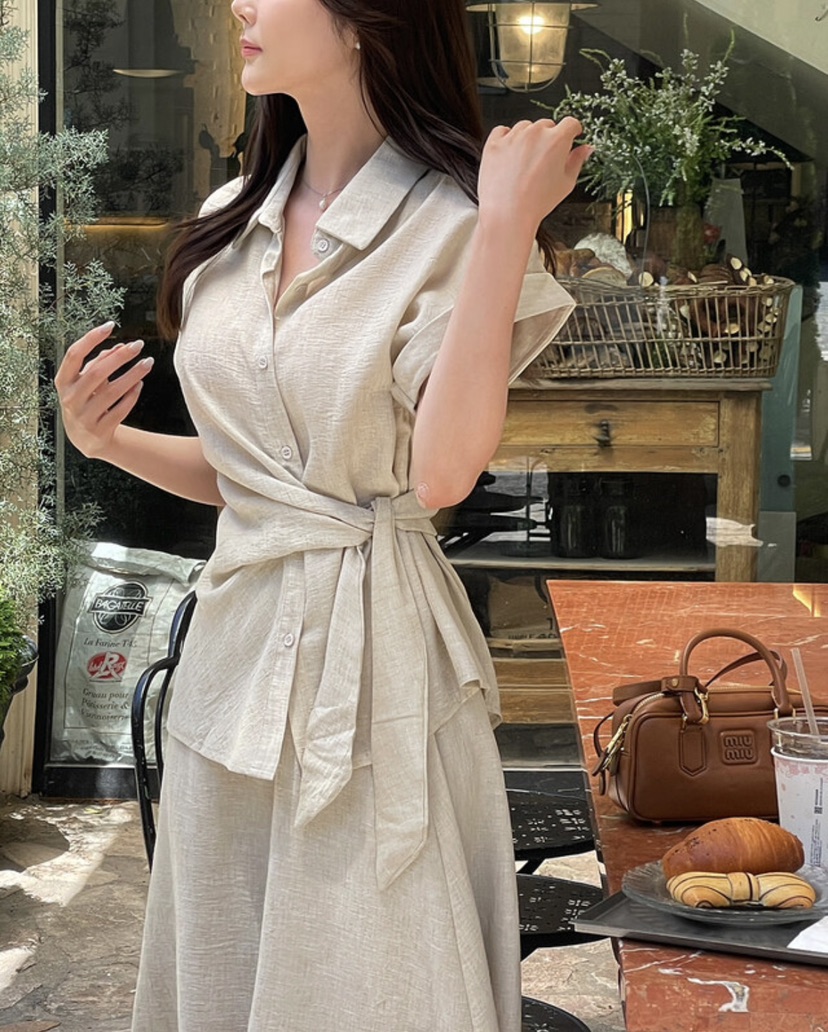 I BLLE韓國代購㊣女士新款真品25春夏職業熱賣時尚休閑套裝I BLLE套裝