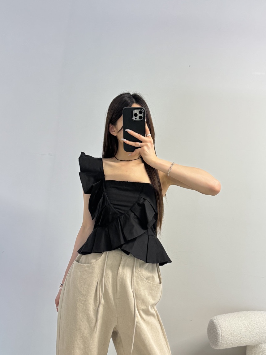 J.RITZY韓國代購㊣女裝新款人氣熱賣25春夏休閑職業吊帶背心J.RITZY吊帶/背心