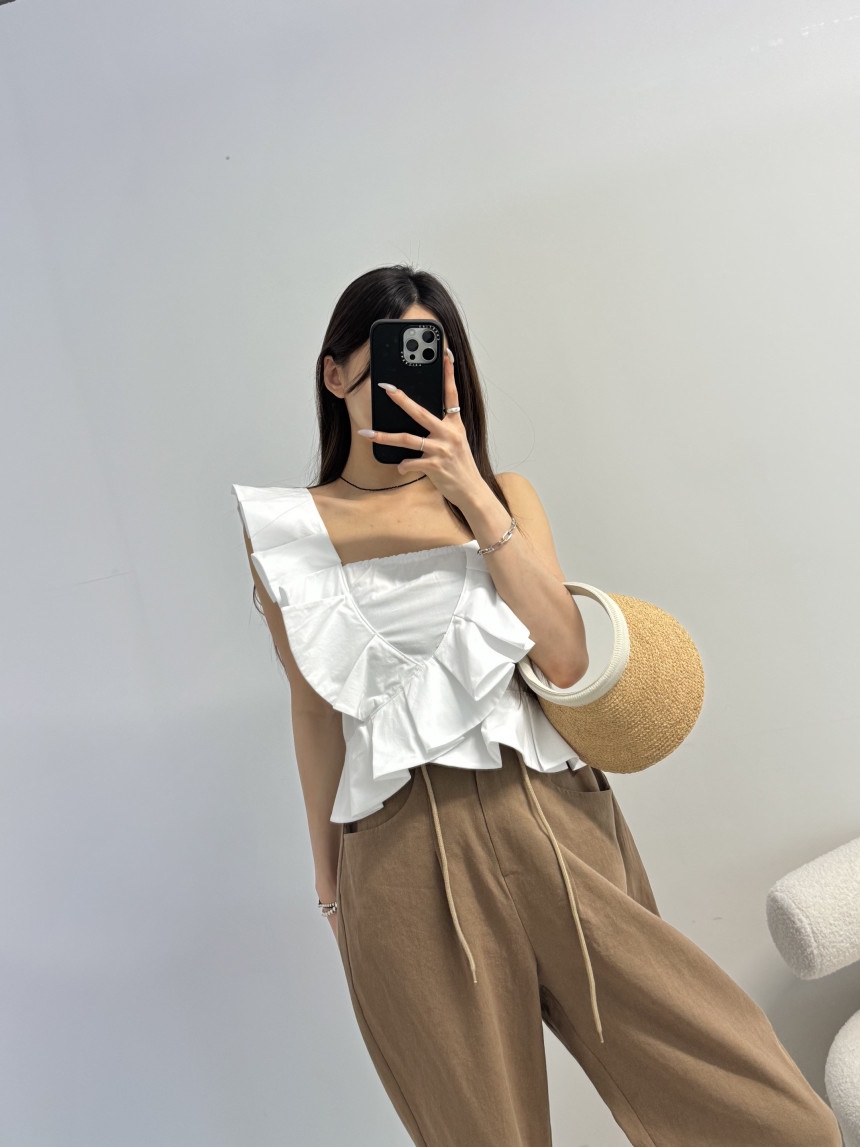 J.RITZY韓國代購㊣女裝新款人氣熱賣25春夏休閑職業吊帶背心J.RITZY吊帶/背心