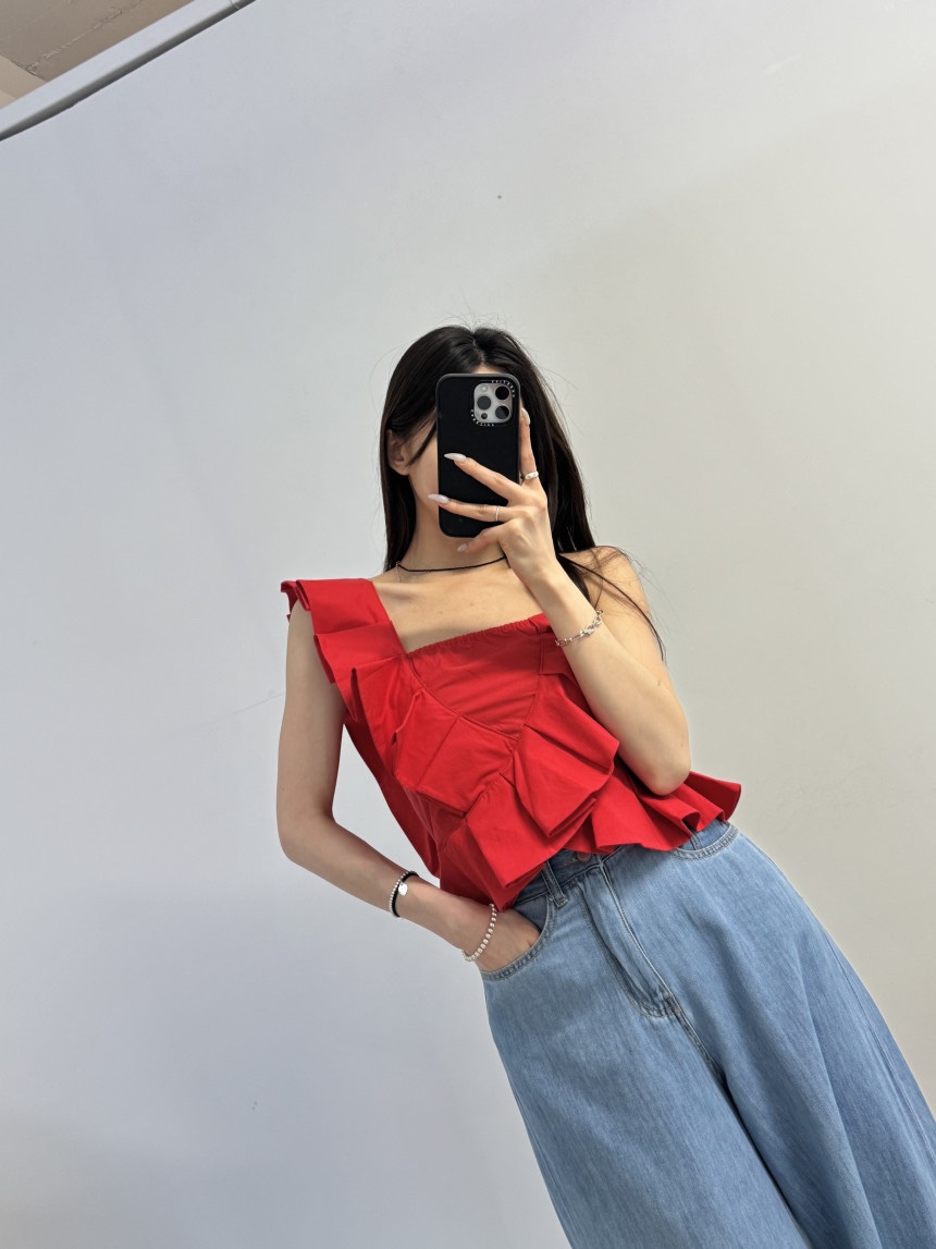 J.RITZY韓國代購㊣女裝新款人氣熱賣25春夏休閑職業吊帶背心J.RITZY吊帶/背心
