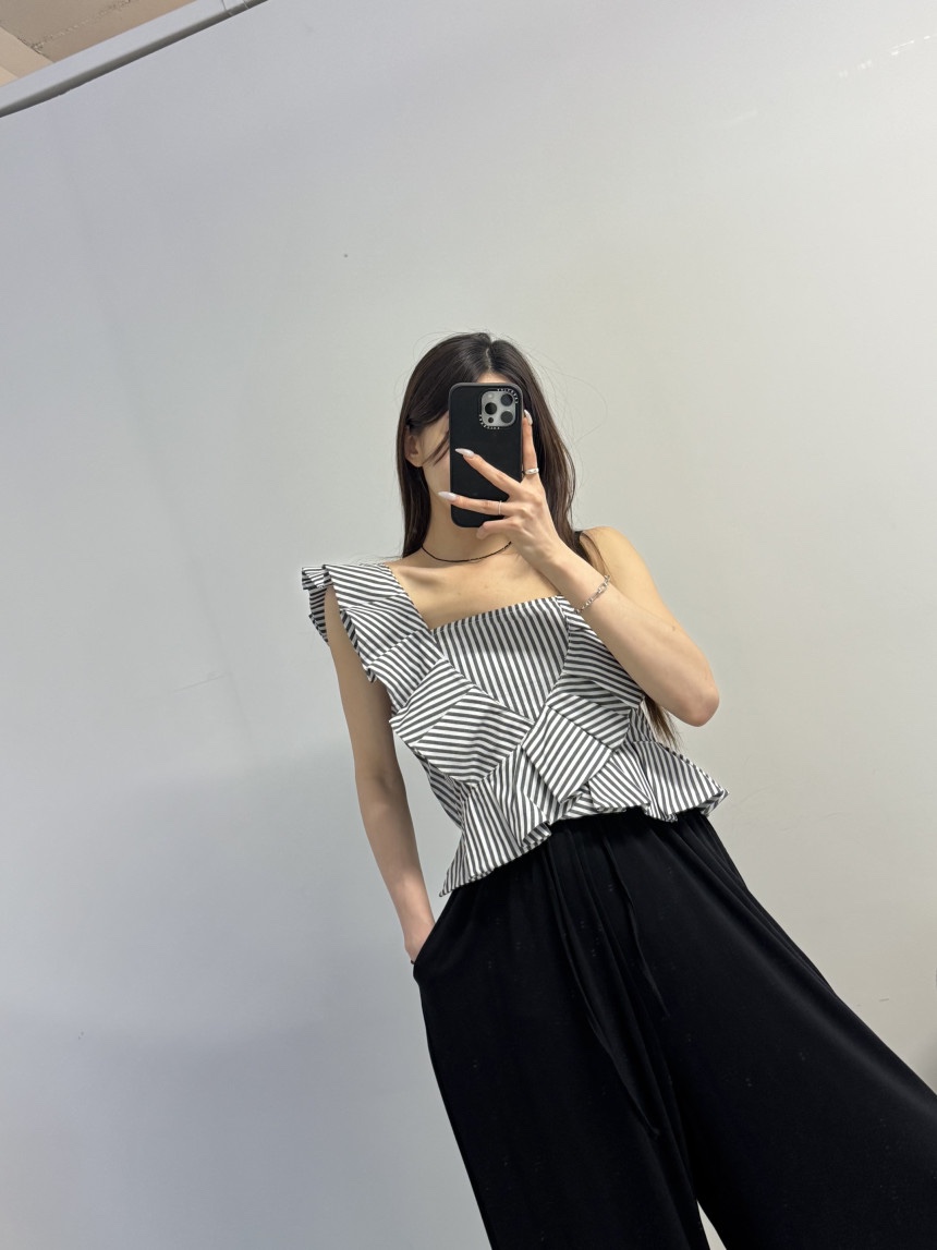 J.RITZY韓國代購㊣女裝新款人氣熱賣25春夏休閑職業吊帶背心J.RITZY吊帶/背心