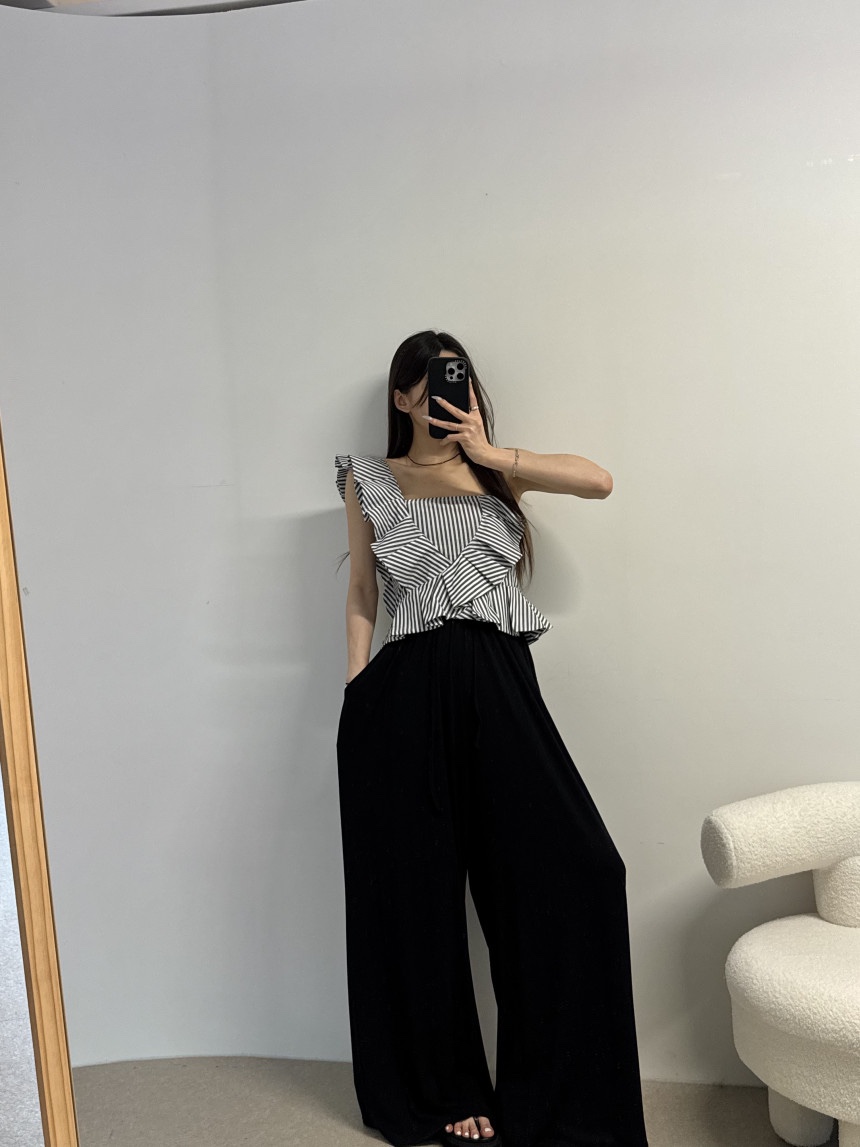 J.RITZY韓國代購㊣女裝新款人氣熱賣25春夏休閑職業吊帶背心J.RITZY吊帶/背心