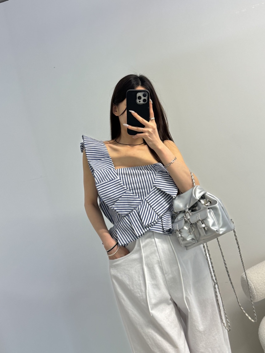 J.RITZY韓國代購㊣女裝新款人氣熱賣25春夏休閑職業吊帶背心J.RITZY吊帶/背心圖色6
