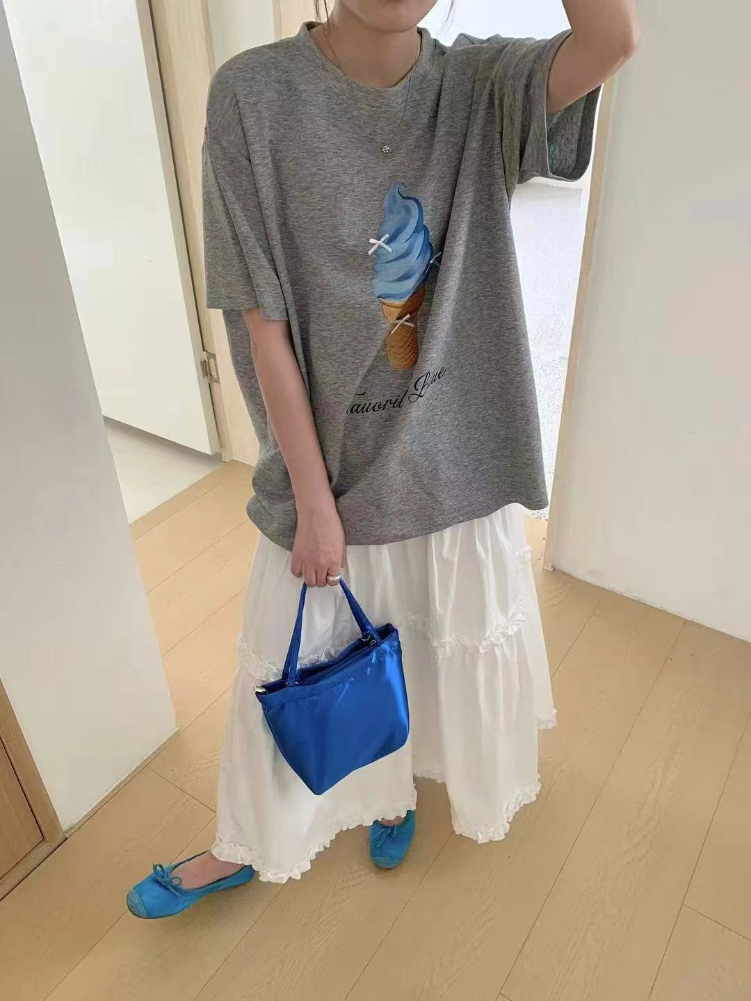 9FLOOR東大門㊣代購女裝新款休閑時尚熱賣25春夏人氣真品T恤9FLOORT恤圖色3