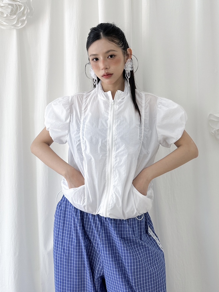 LIVE AID-P韓國代購㊣女裝新品25春夏真品熱賣人氣休閑夾克LIVE AID夾克