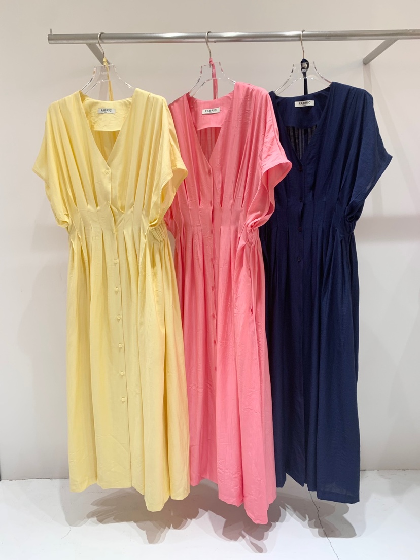 FABRIC韓國代購㊣女裝新款25春夏時尚推薦熱賣連衣裙含腰繩FABRIC連衣裙