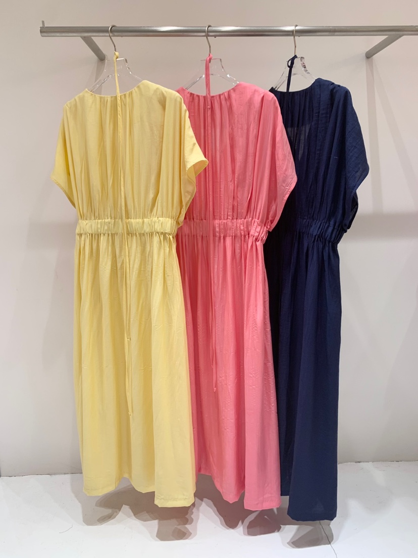 FABRIC韓國代購㊣女裝新款25春夏時尚推薦熱賣連衣裙含腰繩FABRIC連衣裙