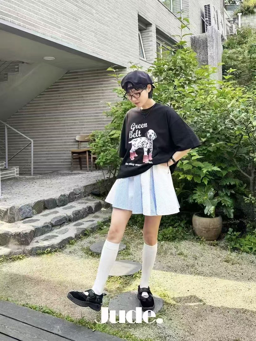 HEYJUDE韓國直郵㊣女裝新款職業休閑熱賣25春夏人氣短裙連帽HEYJUDE短裙