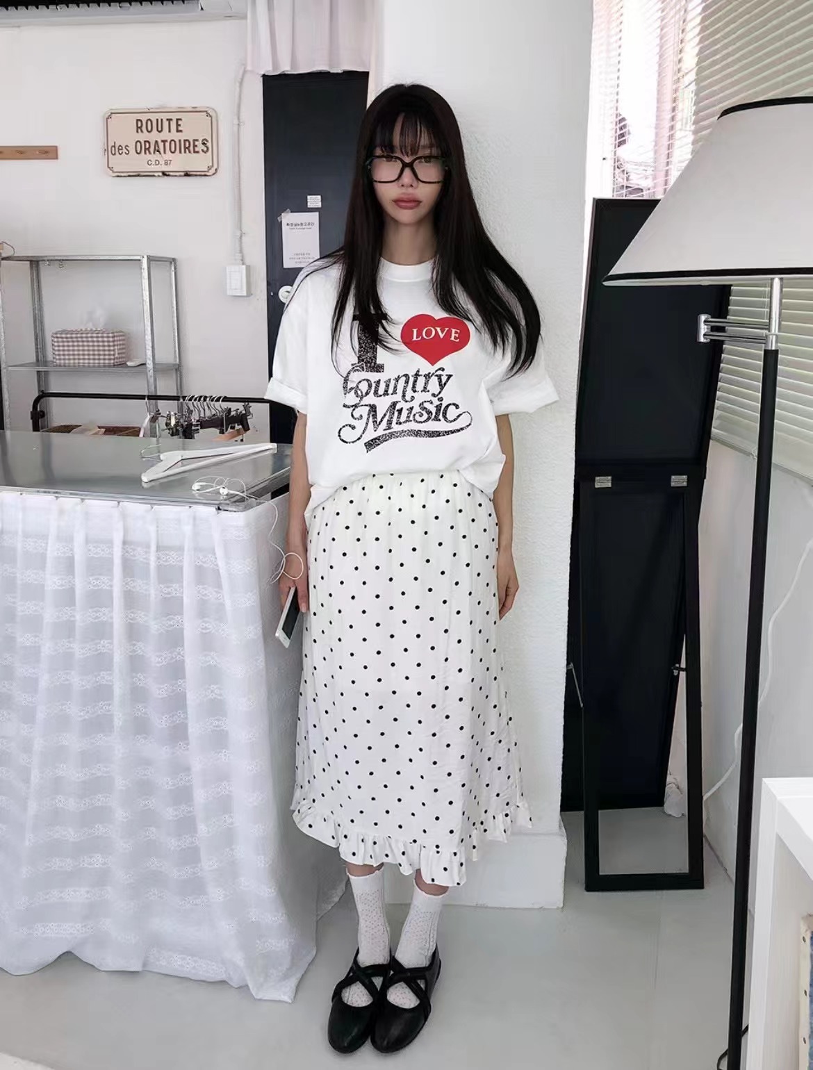 APPEAR東大門㊣直郵女士新款熱賣25春夏職業時尚真品休閑長裙APPEAR長裙