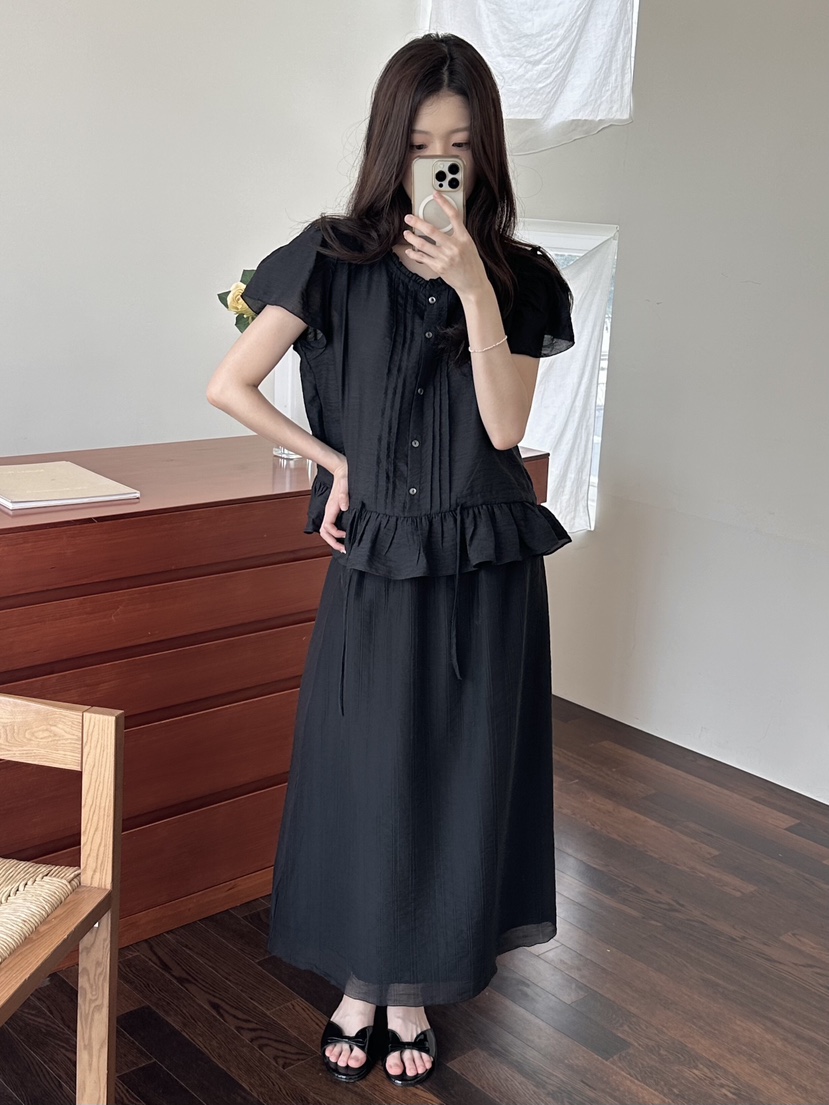 ERUME韓國直郵㊣女士新款推薦人氣25春夏真品休閑襯衫蕾絲衫ERUME襯衫/蕾絲衫