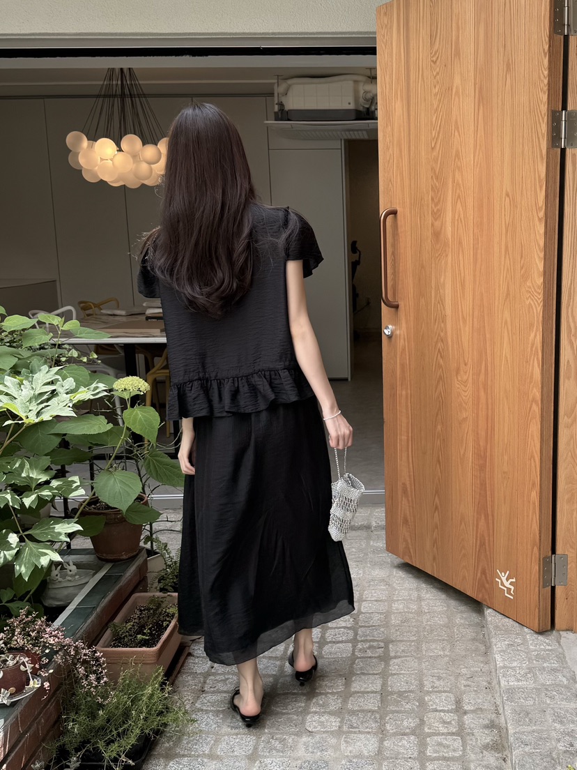 ERUME韓國直郵㊣女士新款推薦人氣25春夏真品休閑襯衫蕾絲衫ERUME襯衫/蕾絲衫