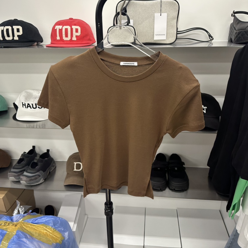 TOPDRESSING東大門㊣代購女士新款人氣25春夏職業時尚真品T恤TOPDRESSINGT恤圖色3