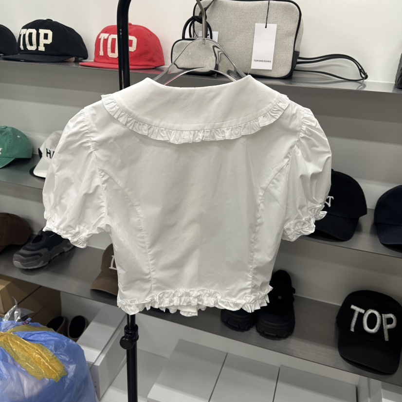 TOPDRESSING東大門㊣實拍女裝新款推薦25春夏時尚襯衫蕾絲衫TOPDRESSING襯衫/蕾絲衫