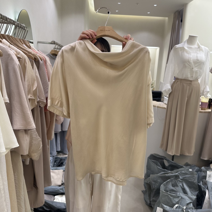 MATIERE韓國代購㊣女士新品真品人氣時尚25春夏推薦襯衫蕾絲衫MATIERE襯衫/蕾絲衫圖色2