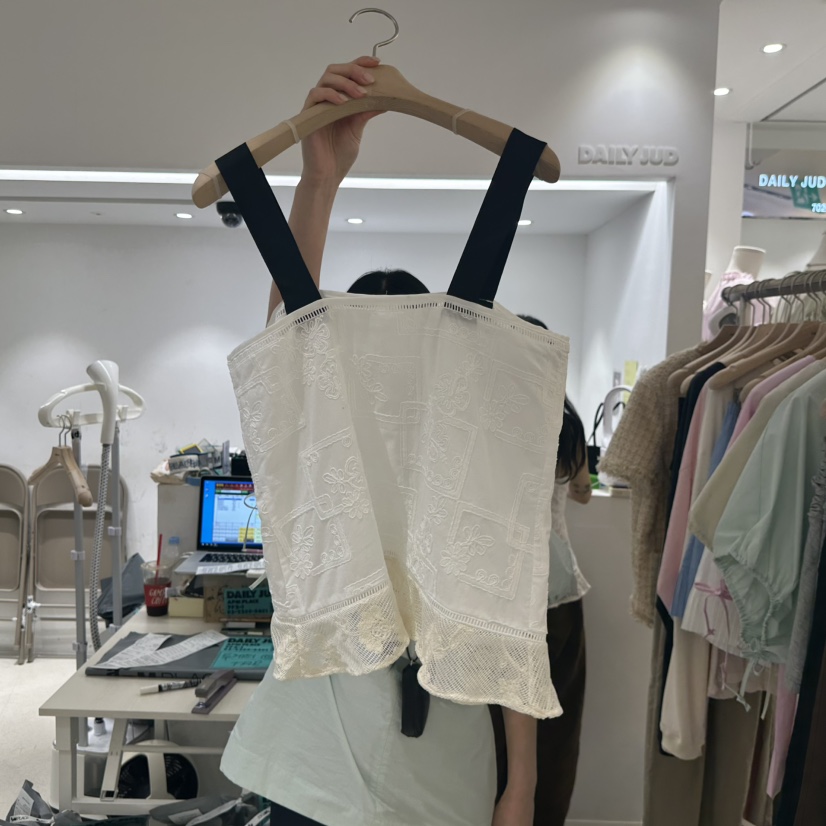 DAILYJUD東大門㊣直郵女裝新品人氣25春夏熱賣吊帶背心蕾絲DAILY JUD吊帶/背心