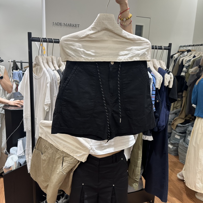 JADEMARKET東大門㊣實拍女裝新款25春夏真品職業人氣休閑短褲JADE MARKET短褲圖色2