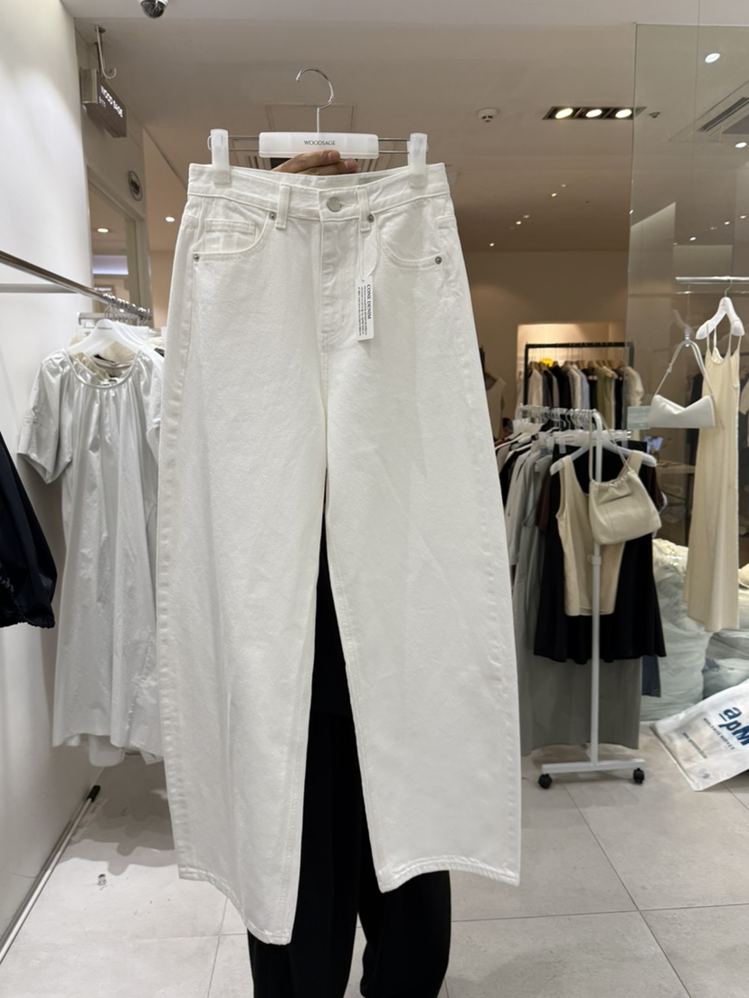 WOOD SAGE東大門㊣直郵女裝新品真品25春夏時尚職業牛仔褲WOOD SAGE牛仔褲
