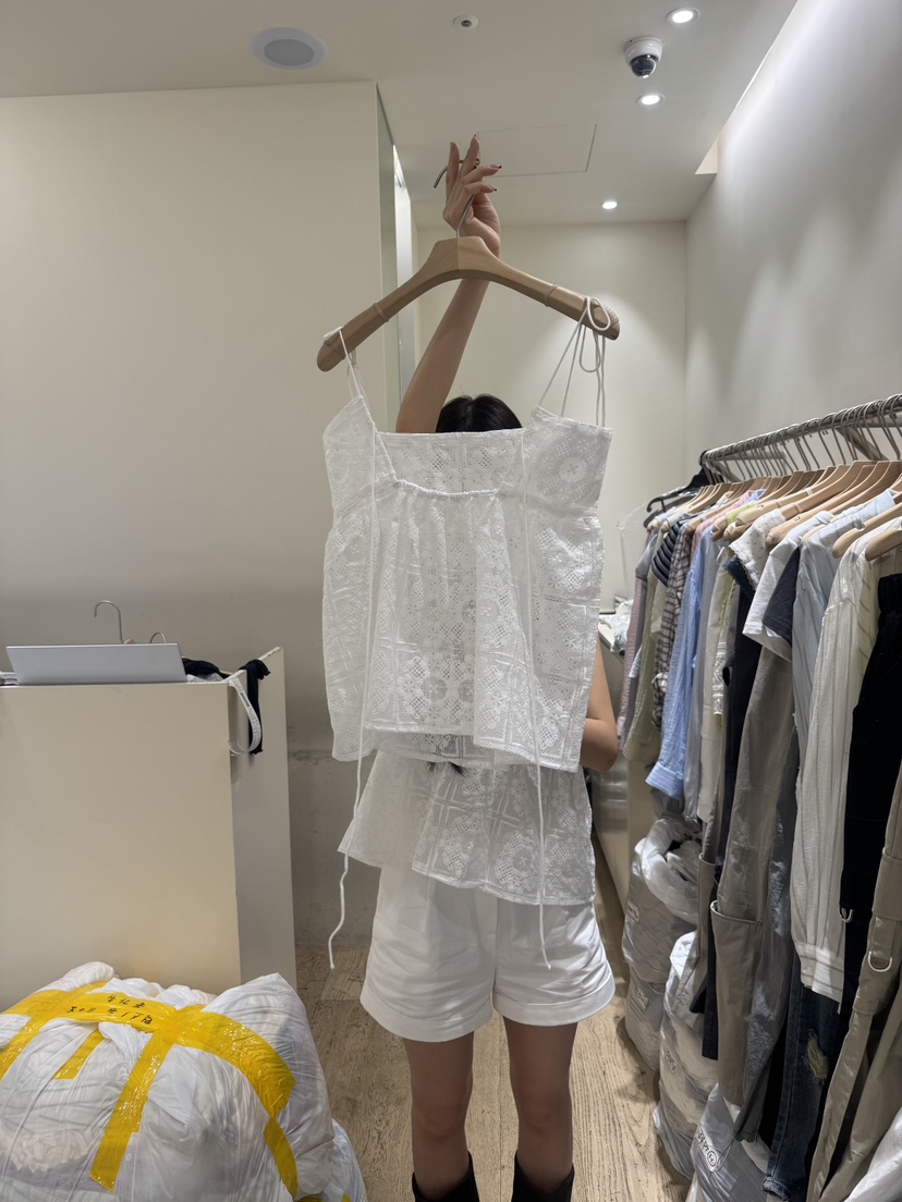 FLOWER-L東大門㊣直郵女裝新品真品25春夏時尚職業吊帶背心FLOWER吊帶/背心
