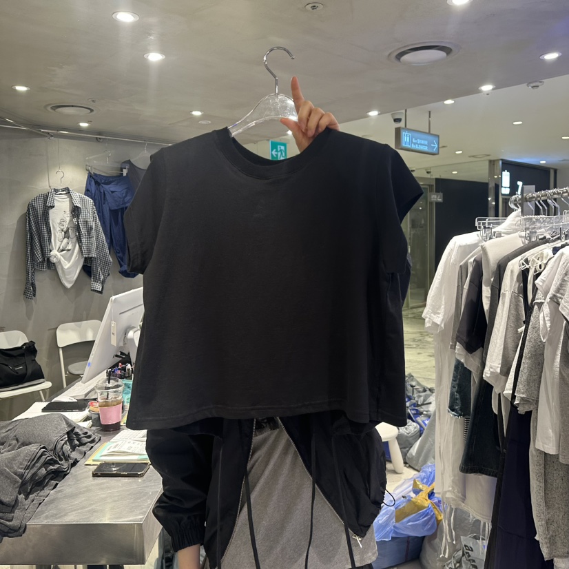 HERTZ-P東大門㊣直郵女士新品職業休閑真品25春夏人氣推薦T恤HERTZ-PT恤圖色2