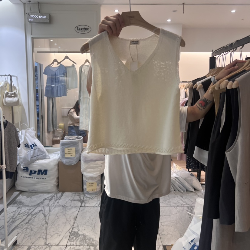 LA MAGIE FEMME韓國直郵㊣女裝新款時尚休閑熱賣吊帶背心Lamagie Femme吊帶/背心