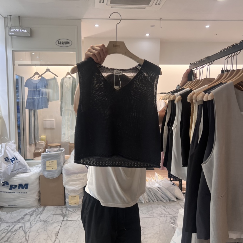 LA MAGIE FEMME韓國直郵㊣女裝新款時尚休閑熱賣吊帶背心Lamagie Femme吊帶/背心圖色3