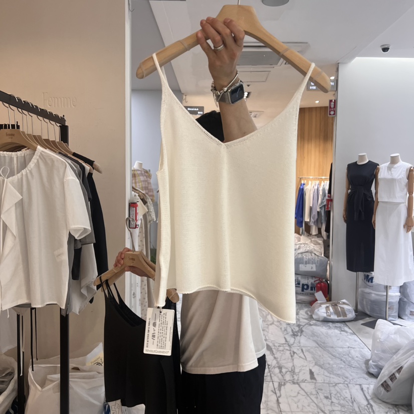 LA MAGIE FEMME東大門㊣實拍女裝新款25春夏推薦吊帶背心Lamagie Femme吊帶/背心