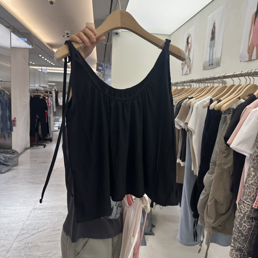 CHAV東大門㊣直郵女士新品休閑人氣真品熱賣時尚25春夏吊帶背心CHAV吊帶/背心圖色5