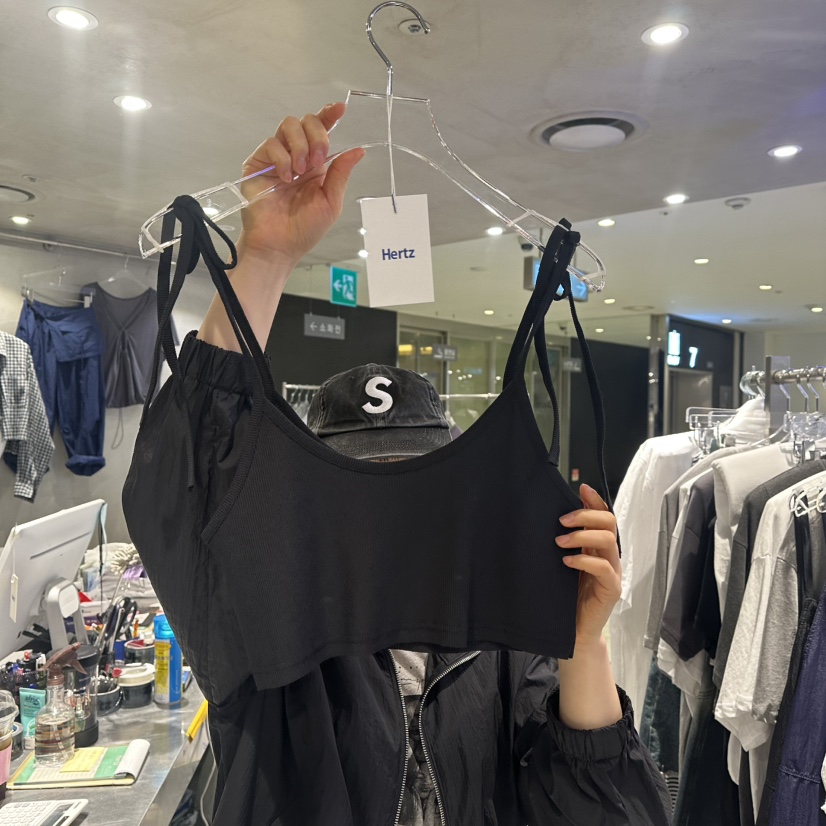 HERTZ-P韓國代購㊣女裝新款25春夏人氣職業熱賣時尚吊帶背心HERTZ-P吊帶/背心圖色3