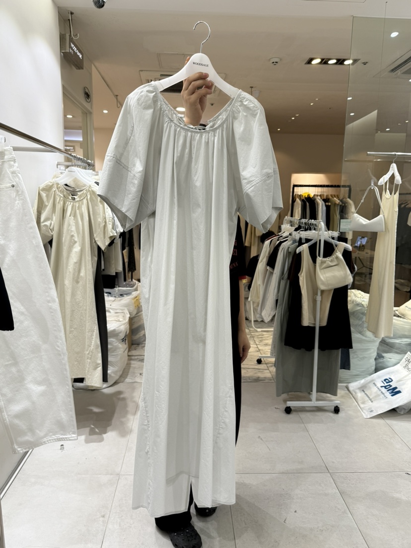 WOOD SAGE東大門㊣直郵女士新品休閑職業推薦連衣裙泡泡袖WOOD SAGE連衣裙