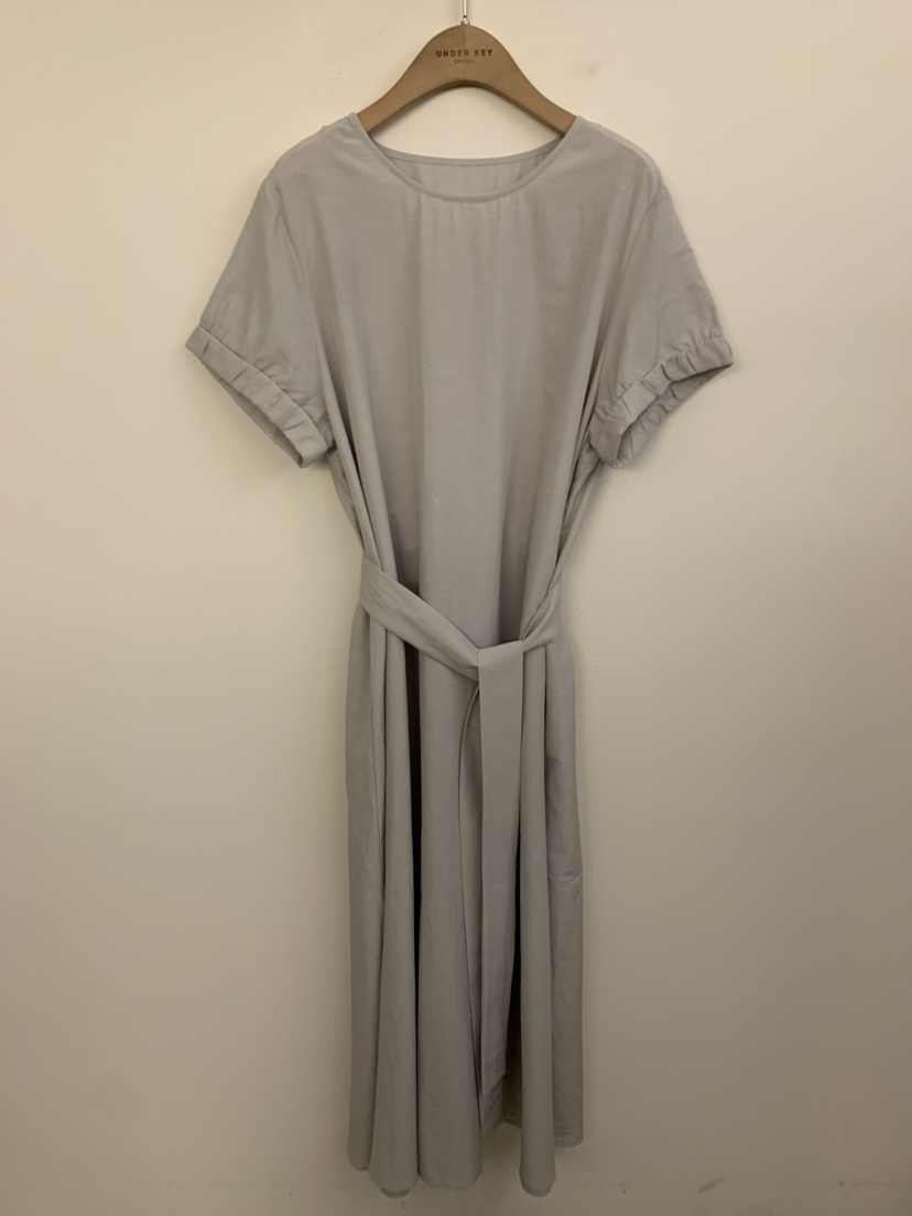 UNDER KEY東大門㊣直郵女裝新品真品25春夏人氣連衣裙含腰帶UNDER KEY連衣裙