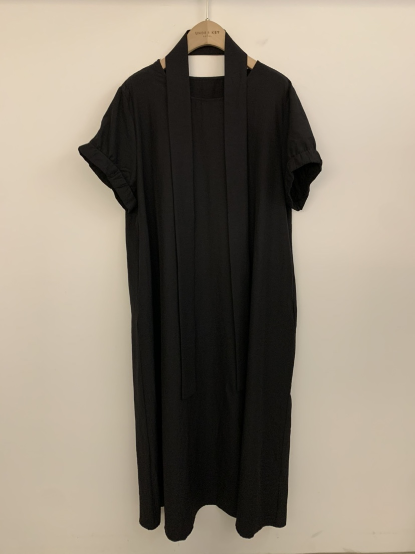 UNDER KEY東大門㊣直郵女裝新品真品25春夏人氣連衣裙含腰帶UNDER KEY連衣裙圖色2
