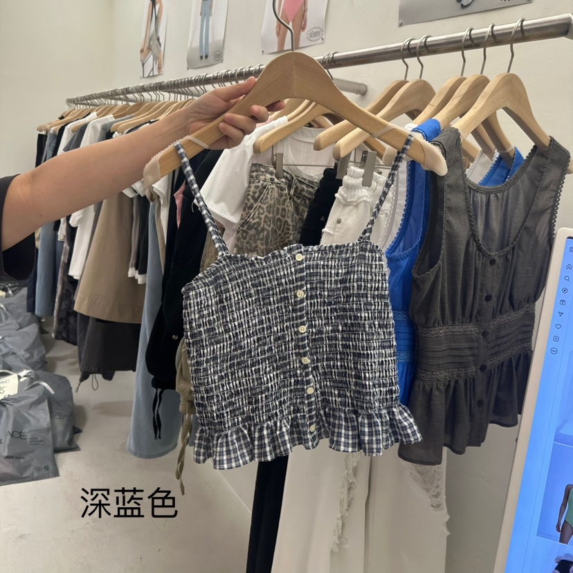 CHAV東大門㊣代購女裝新品時尚真品職業休閑人氣熱賣吊帶背心CHAV吊帶/背心圖色3