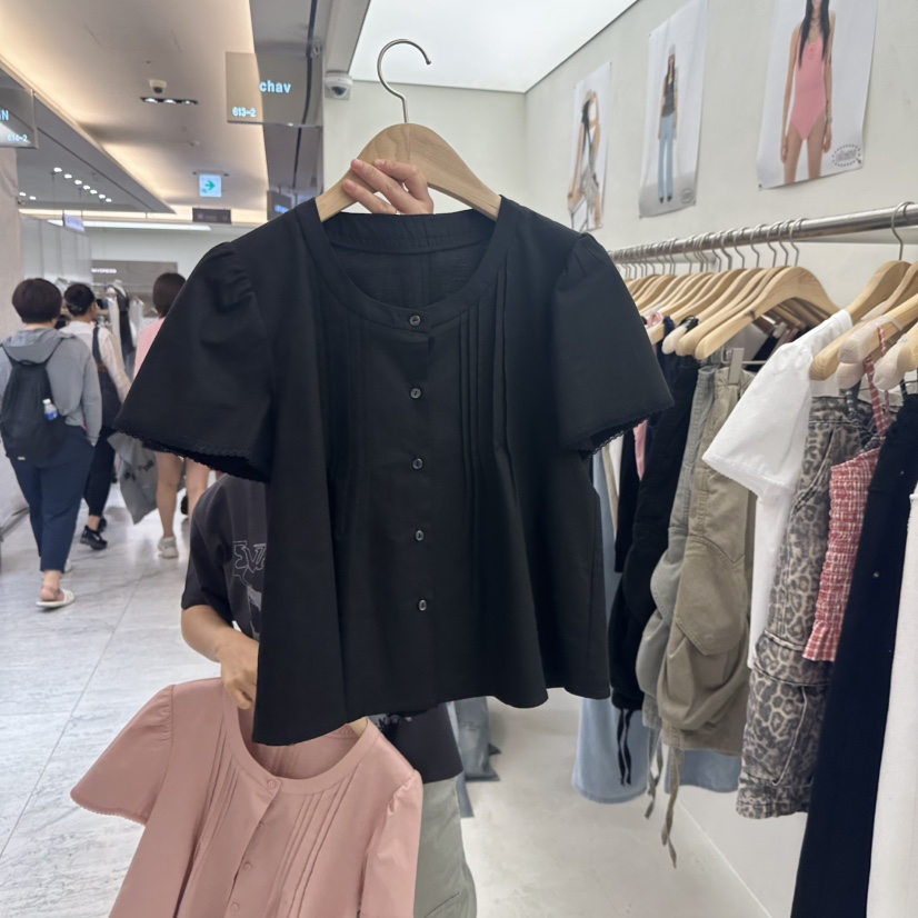 CHAV韓國直郵㊣女裝新款時尚職業真品人氣推薦熱賣襯衫蕾絲衫CHAV襯衫/蕾絲衫圖色3