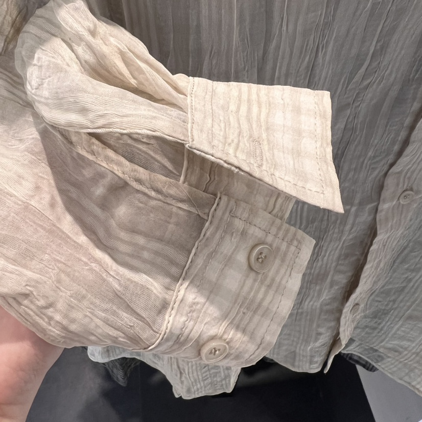 OASIS韓國直郵㊣女裝新品25春夏熱賣襯衫蕾絲衫男女同款條紋OASIS襯衫/蕾絲衫