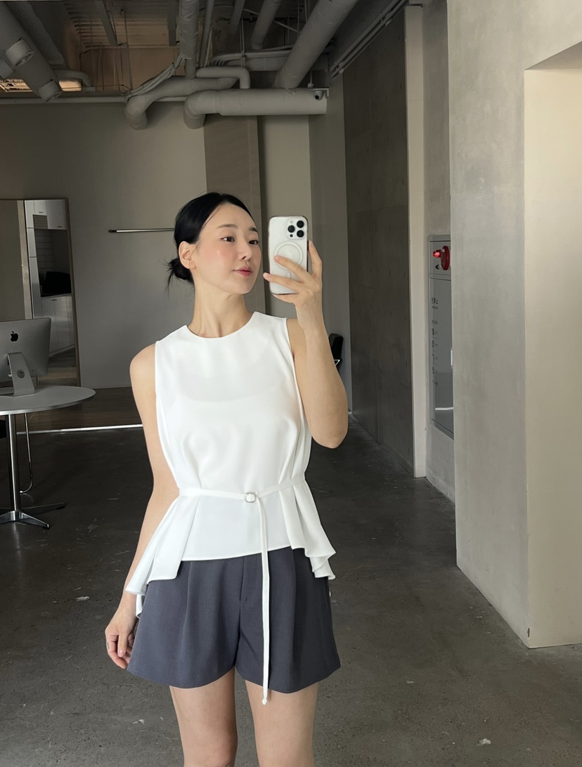 VERNI東大門㊣實拍女裝新款休閑真品時尚職業吊帶背心含腰帶VERNI吊帶/背心