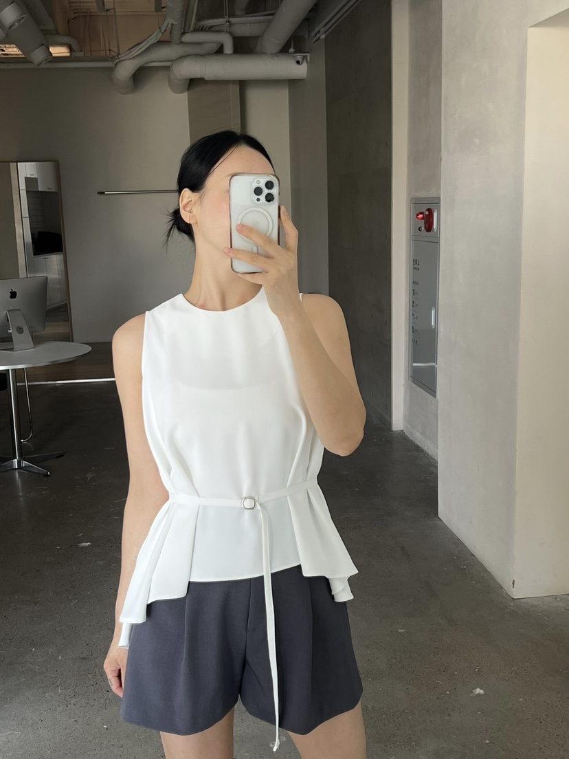 VERNI東大門㊣實拍女裝新款休閑真品時尚職業吊帶背心含腰帶VERNI吊帶/背心