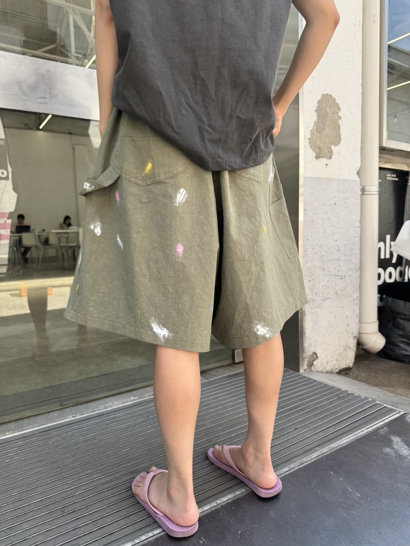 FRANC—L東大門㊣代購女裝新品25春夏推薦時尚人氣短褲亞麻FRANC短褲