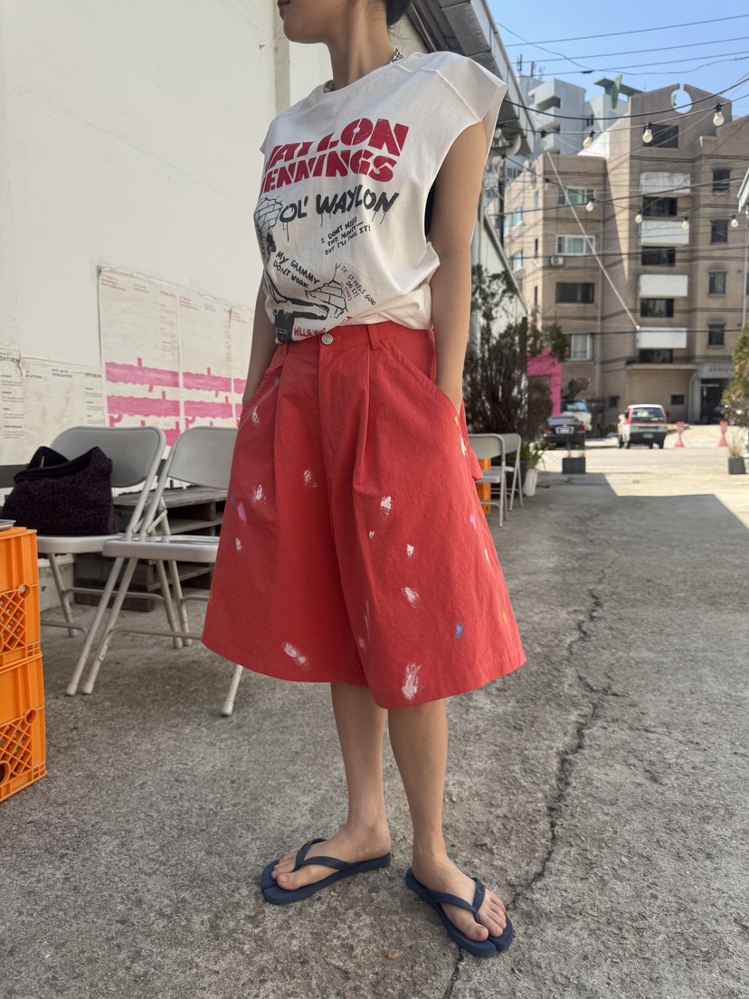 FRANC—L東大門㊣代購女裝新品25春夏推薦時尚人氣短褲亞麻FRANC短褲